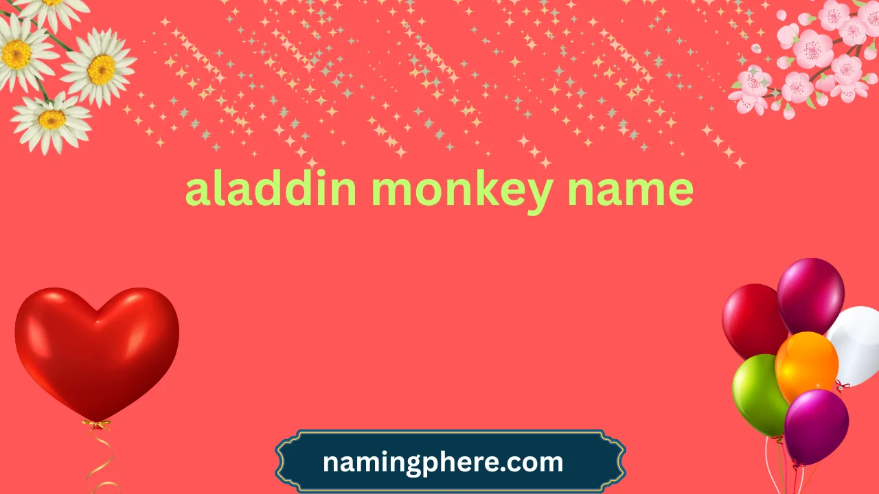aladdin monkey name