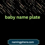 baby name plate
