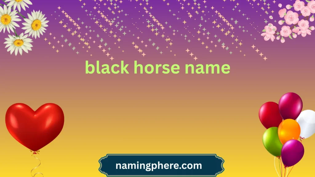 black horse name