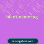 blank name tag
