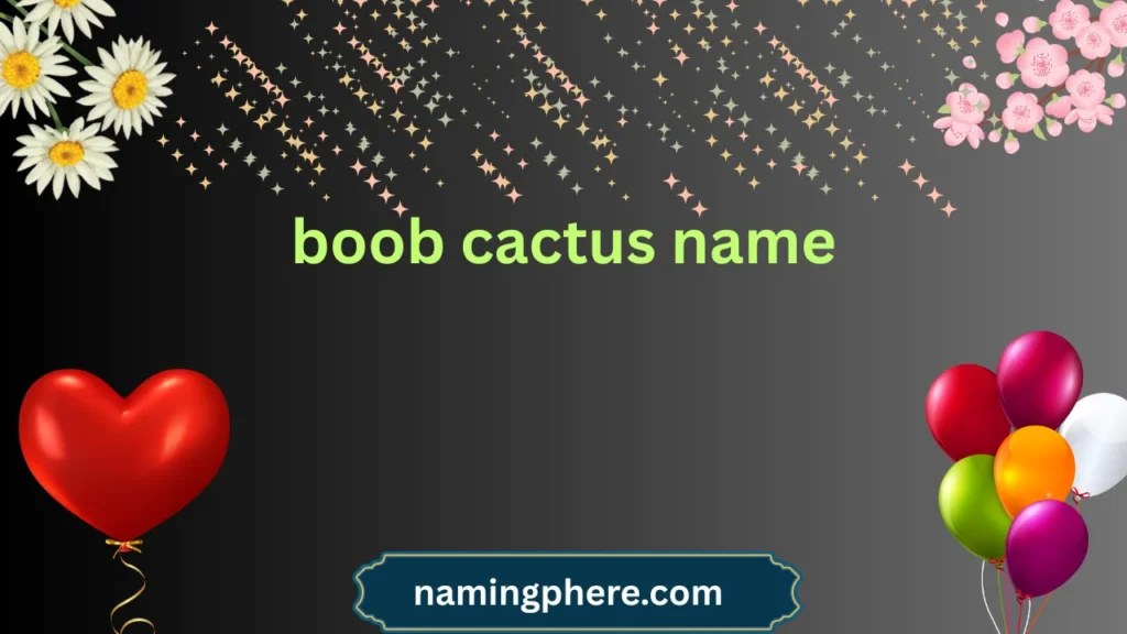 boob cactus name