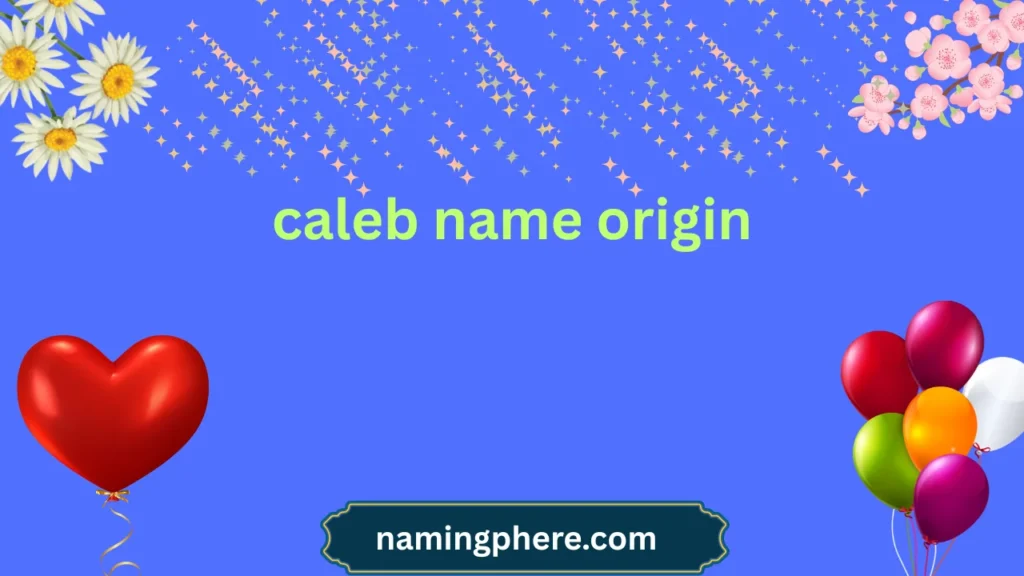 caleb name origin