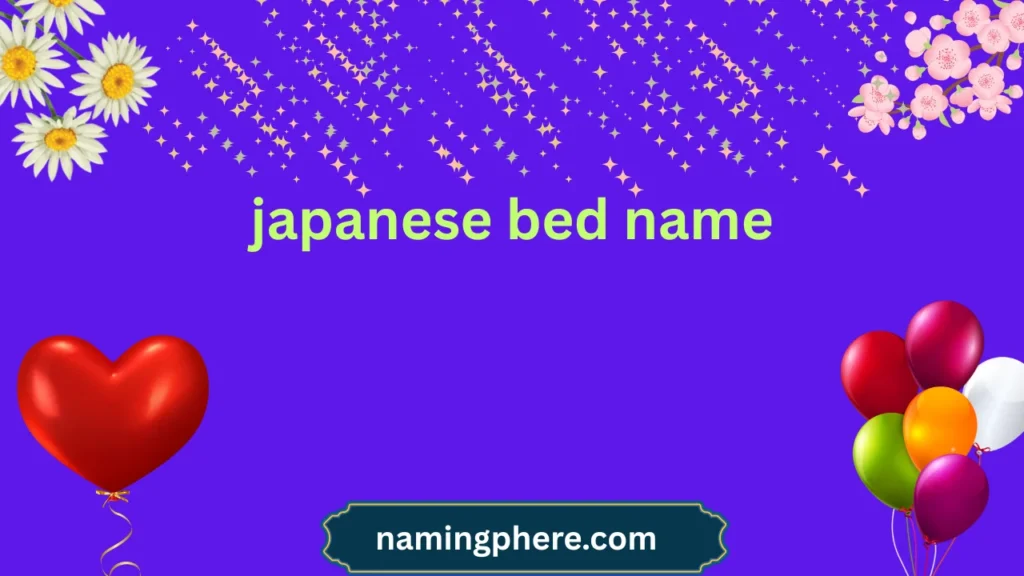 japanese bed name