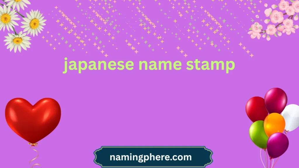 japanese name stamp
