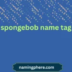 spongebob name tag