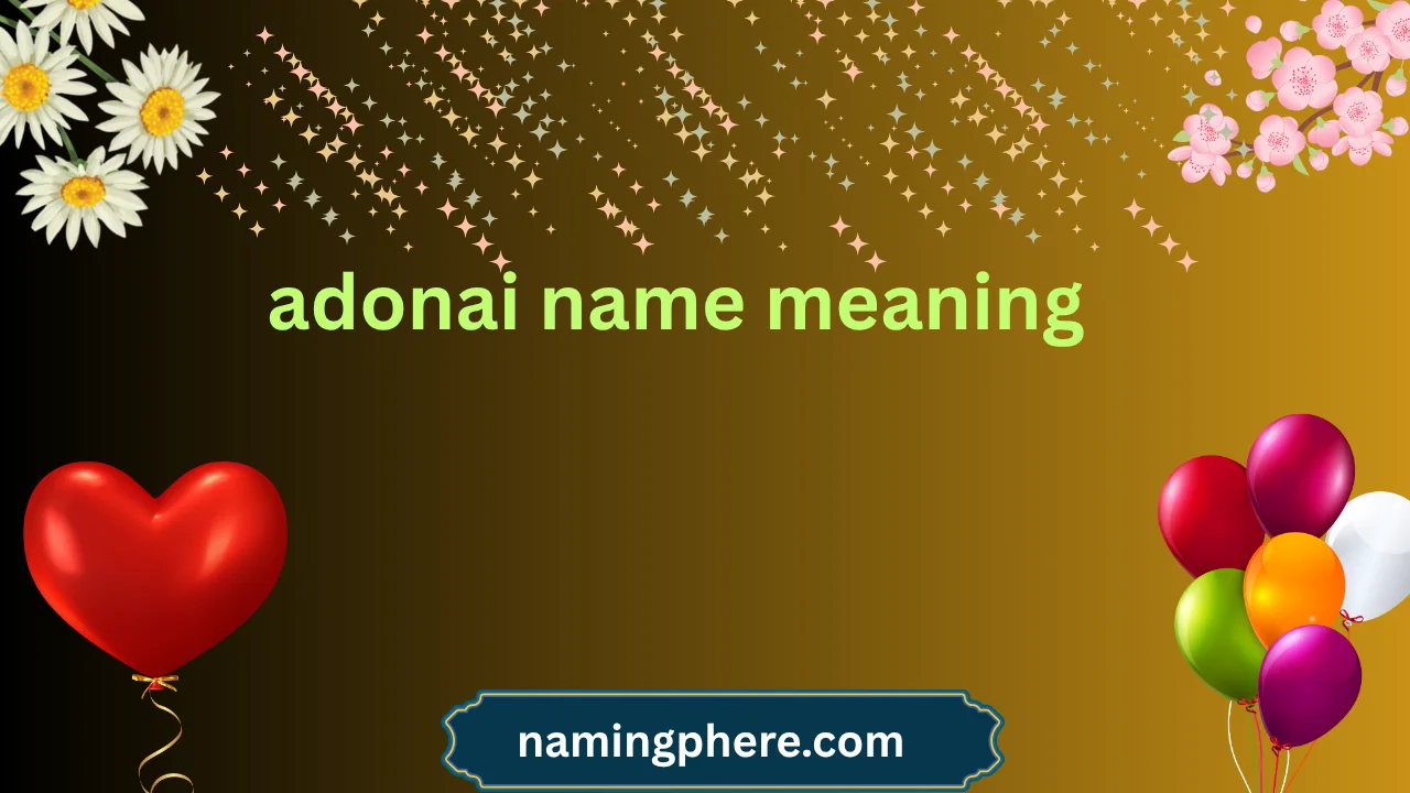 adonai name meaning