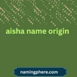 aisha name origin