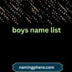 boys name list