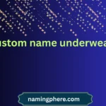 custom name underwear