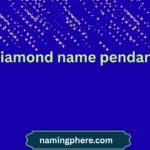 diamond name pendant