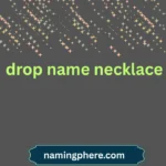 drop name necklace