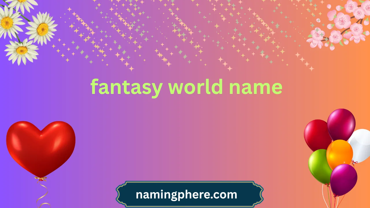 fantasy world name