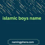 islamic boys name