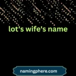 lot's wife's name
