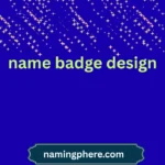 name badge design