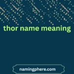 thor name meaning