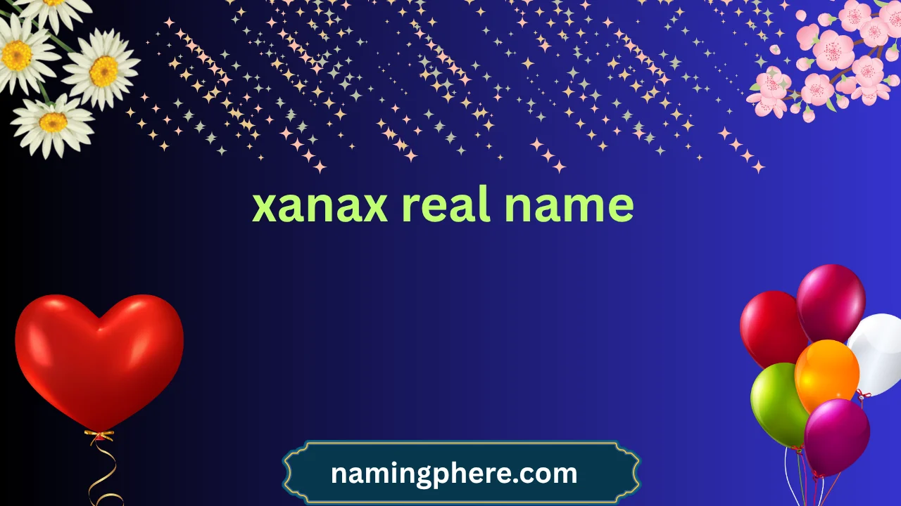 xanax real name