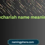 zechariah name meaning