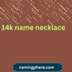 14k name necklace