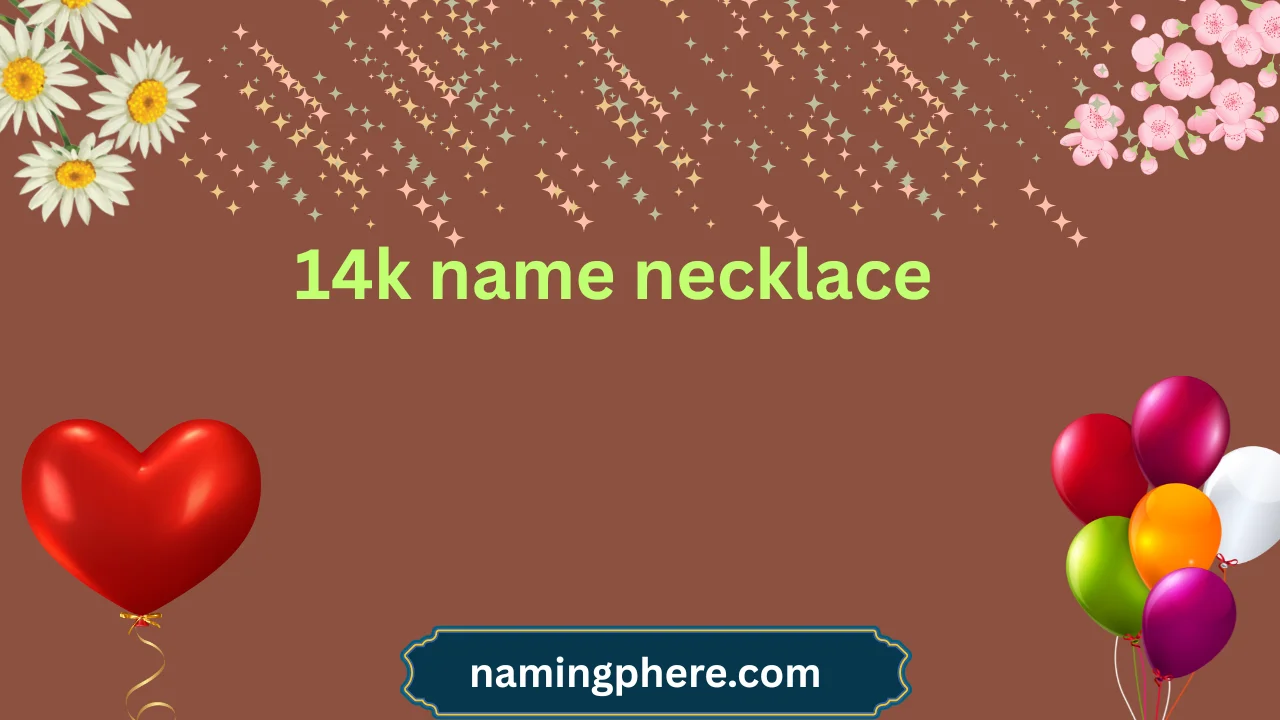 14k name necklace