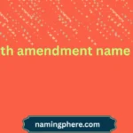5th amendment name