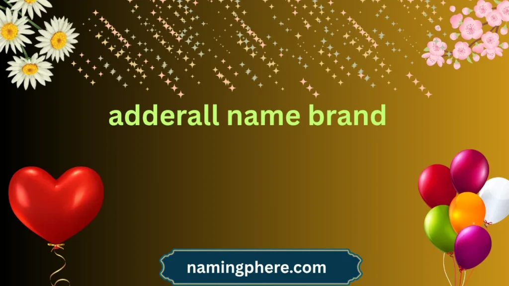 adderall name brand