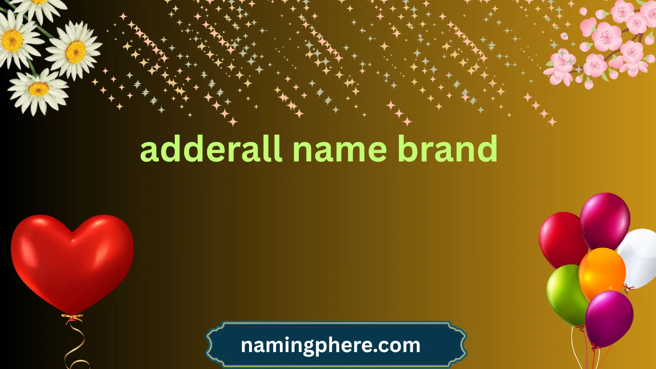 adderall name brand