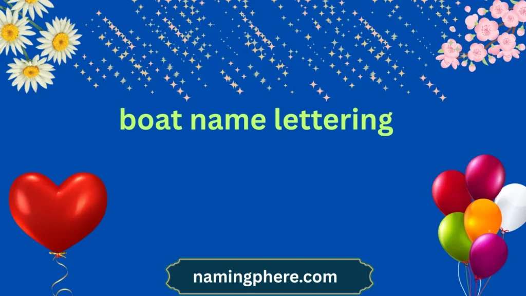 boat name lettering