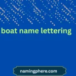 boat name lettering