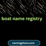 boat name registry