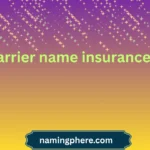 carrier name insurance