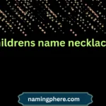 childrens name necklace