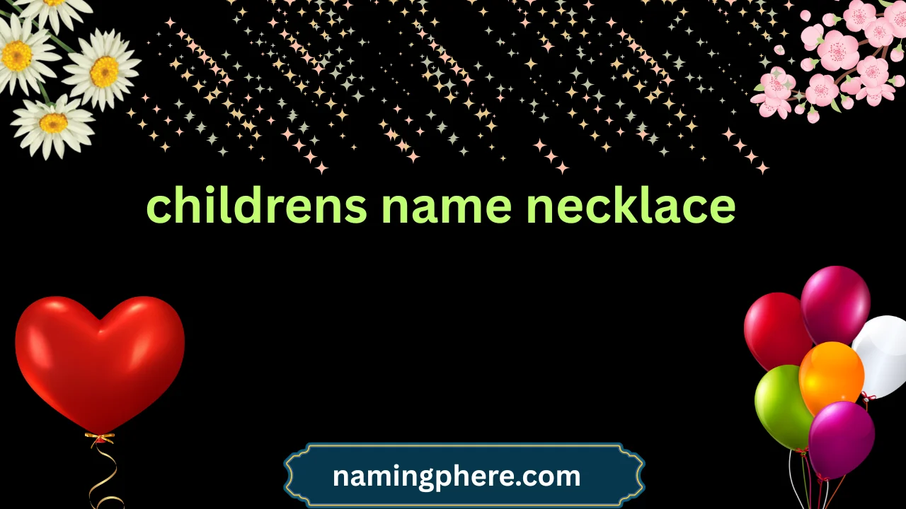 childrens name necklace