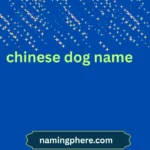 chinese dog name