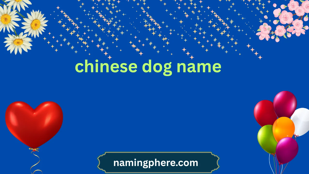 chinese dog name