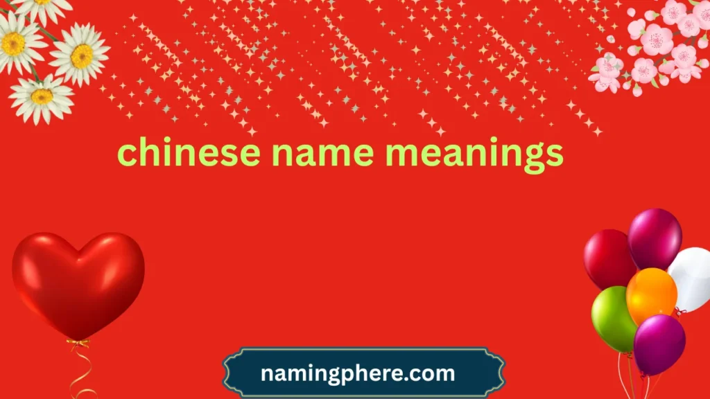 chinese name meanings