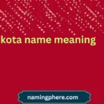 kota name meaning