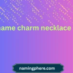 name charm necklace