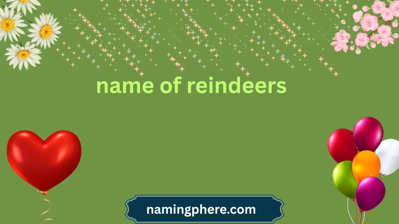 name of reindeers