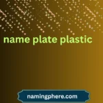 name plate plastic