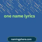 one name lyrics