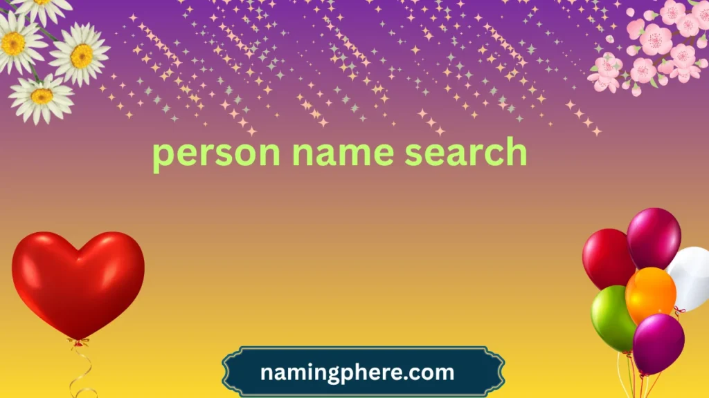 person name search