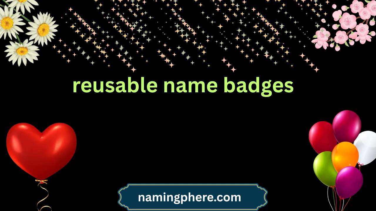 reusable name badges