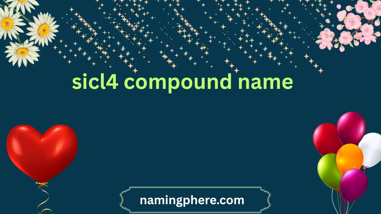 sicl4 compound name