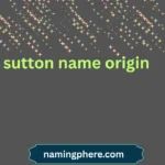sutton name origin
