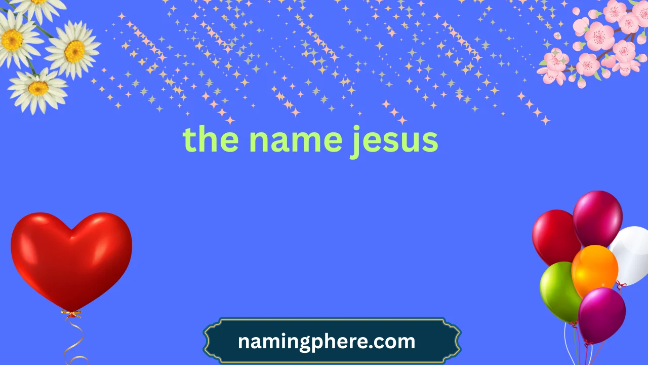 the name jesus