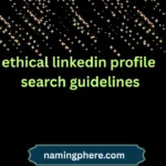 ethical linkedin profile search guidelines