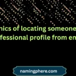ethics of locating someone's professional profile from email