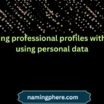 finding professional profiles without using personal data