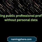 finding public professional profiles without personal data